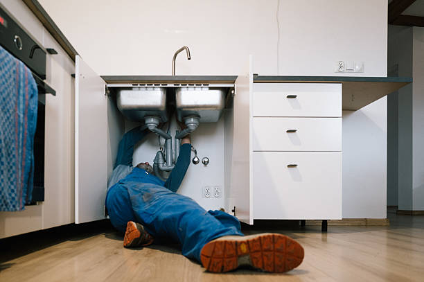 Professional Drain Cleaning technician working in Grissom Arb, IN